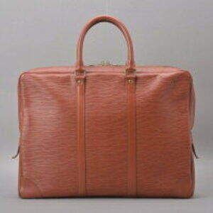 Louis Vuitton Document Business Leather Bag Porte Kenya ac Brown Epi Voyage